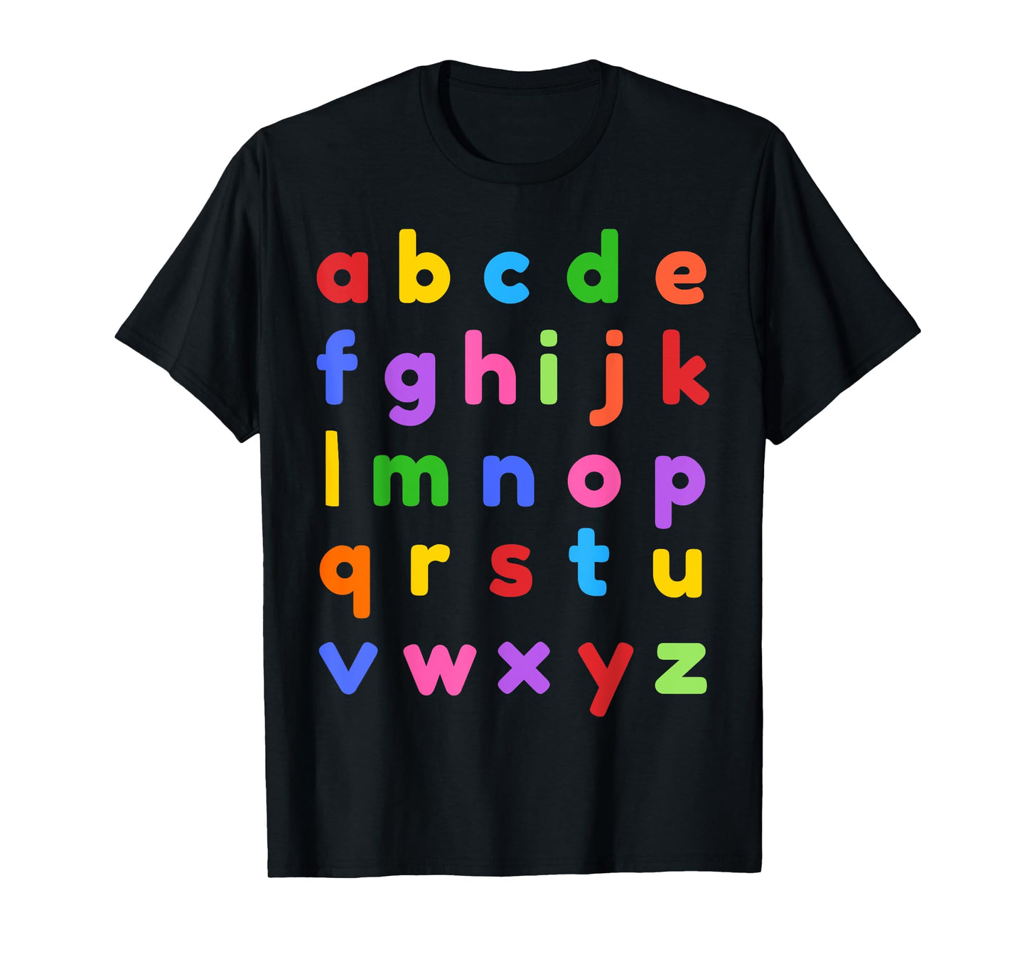 Alphabet Shirt Lowercase ABC Letter T-Shirt Teachers Kids T-Shirt