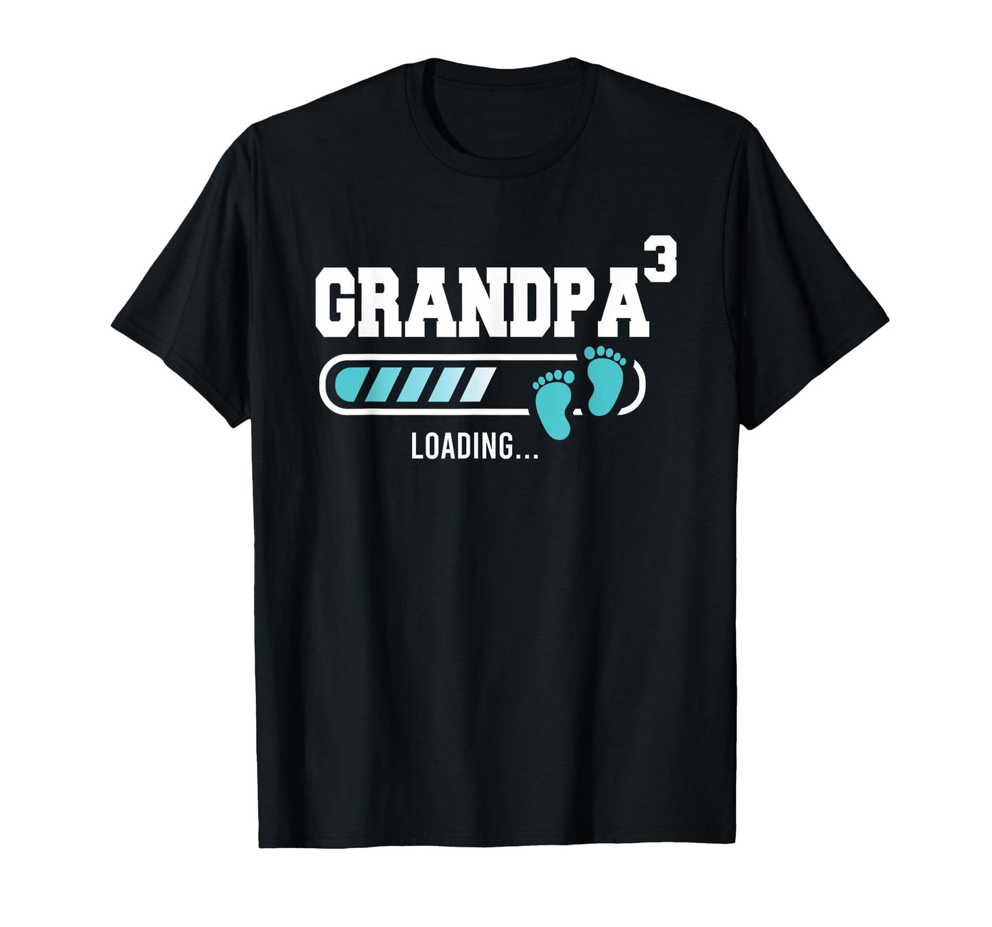 Mens Grandpa 3 Third Time Grandpa Funny Grandpa Of Three T-Shirt