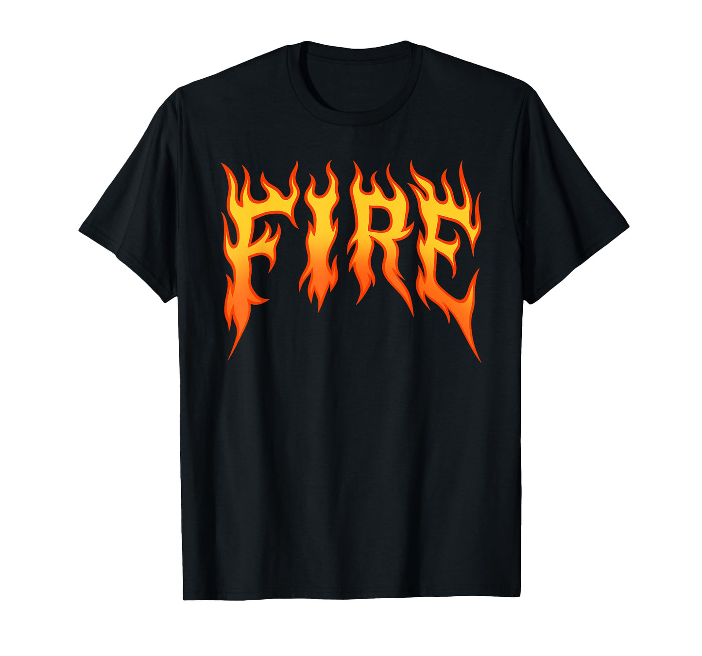 FIRE Couple Matching DIY Last Minute Halloween Party Costume T-Shirt