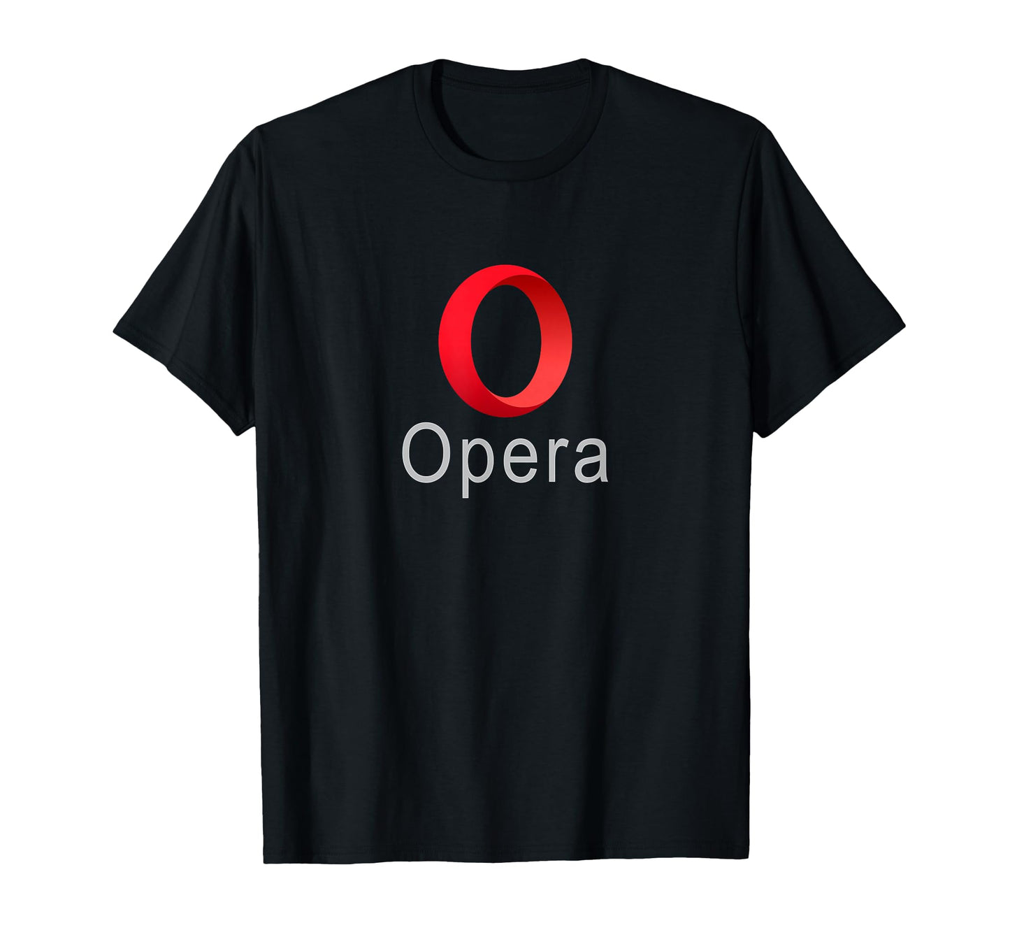 Opera Browser T-Shirt with Logo Fast Security web tee T-Shirt
