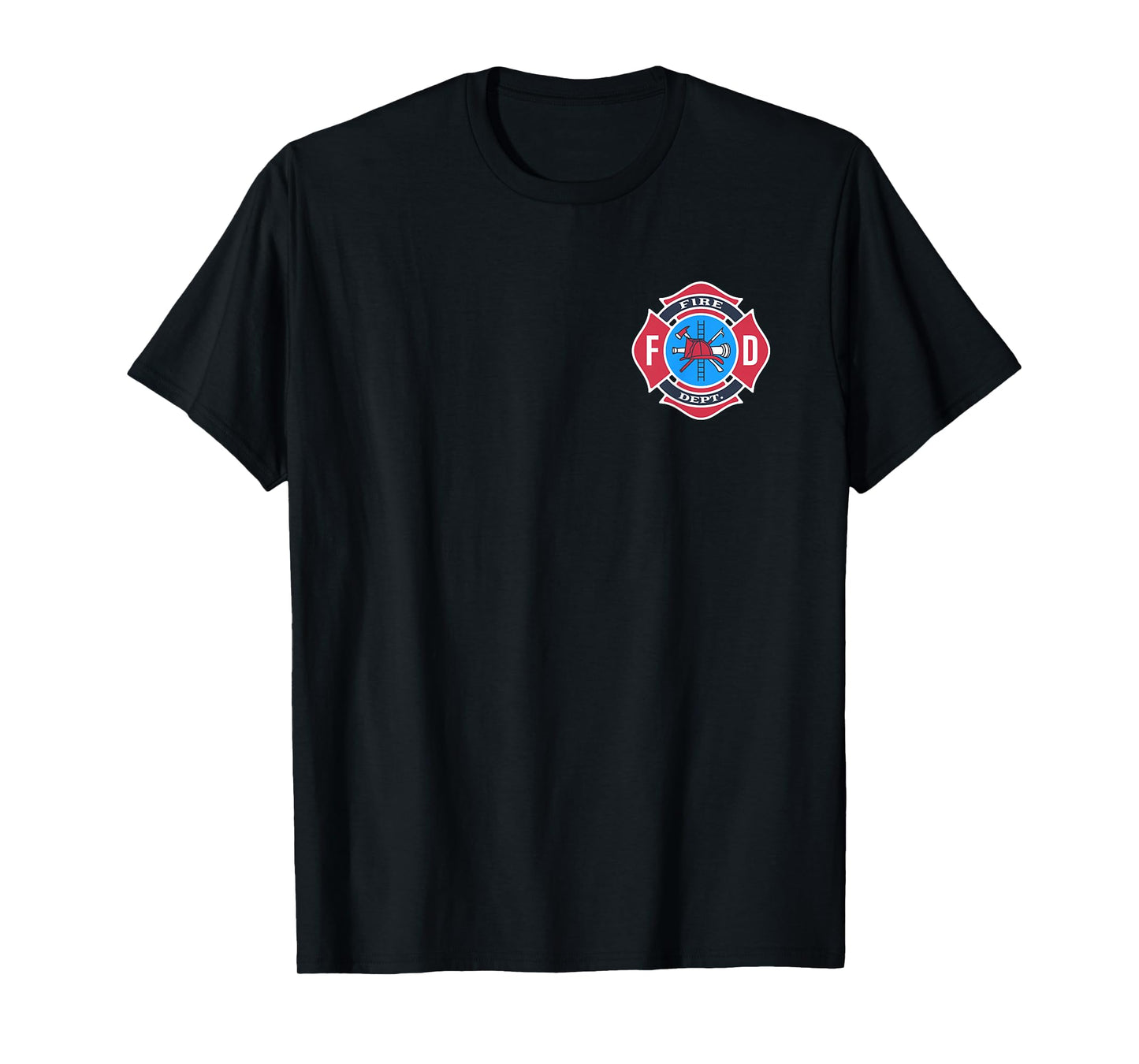 Fun Fireman Fire Department Logo Firefighter Costume T-Shirt