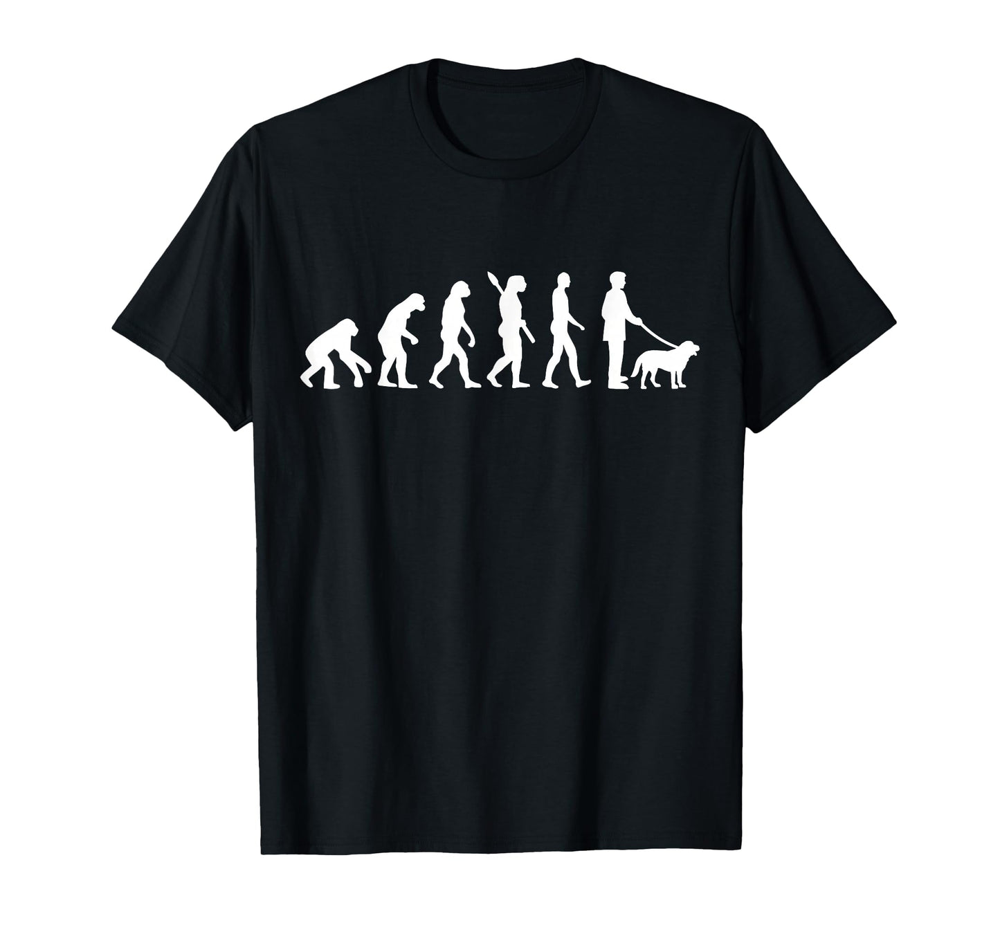 Evolution walking the dog T-Shirt