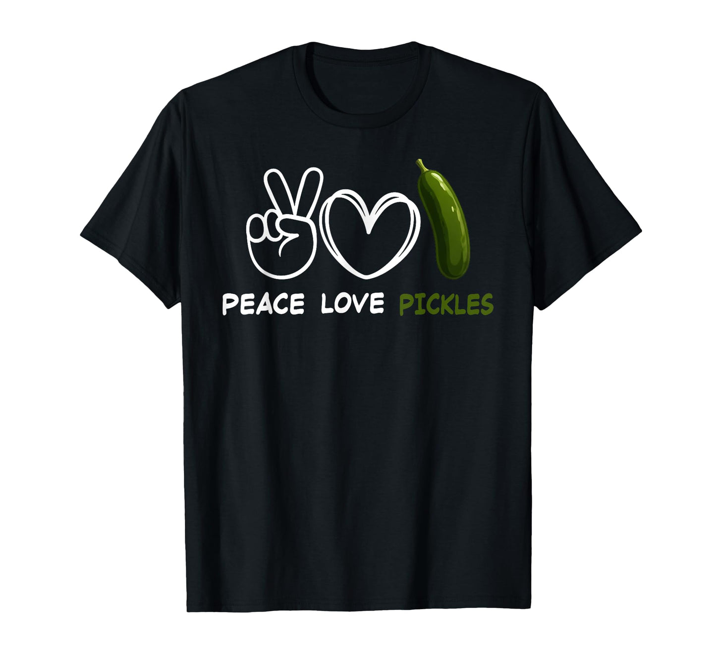 Peace, Love Pickles Retro Pickles Lover Food Lover T-Shirt