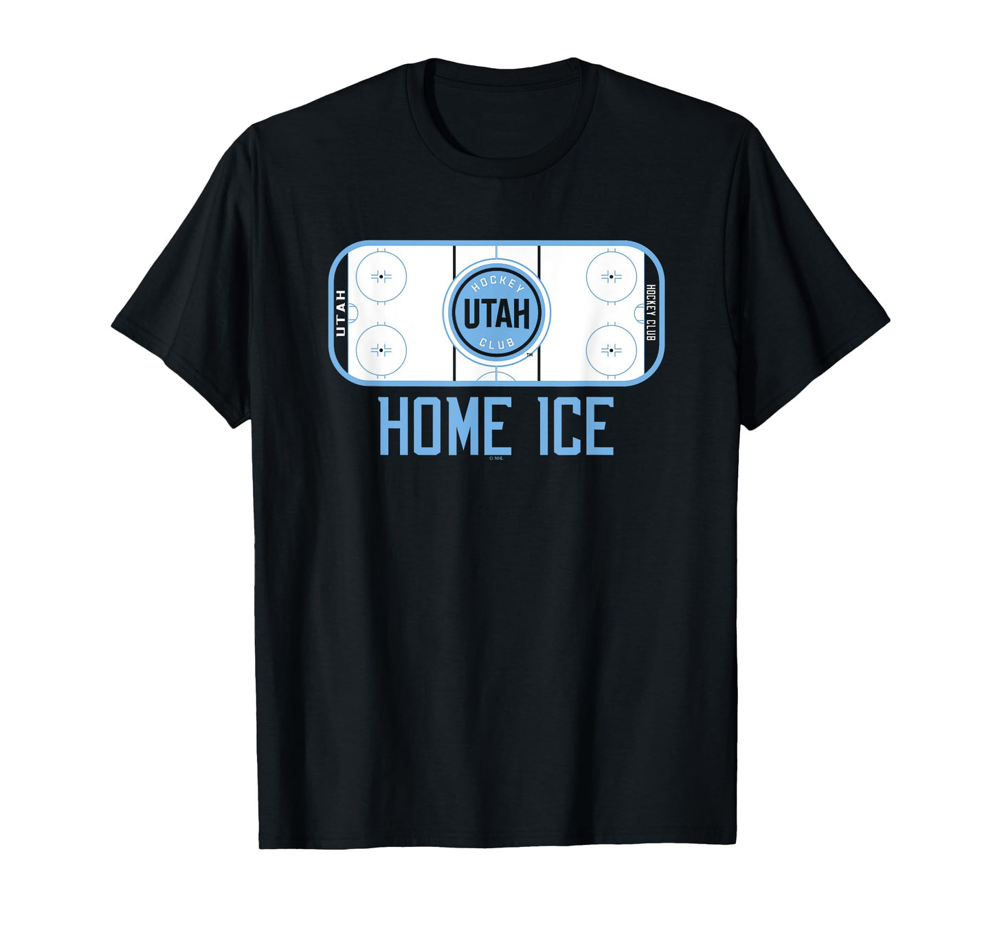 Utah Hockey Club Home Ice Black Officially Licensed T-Shirt