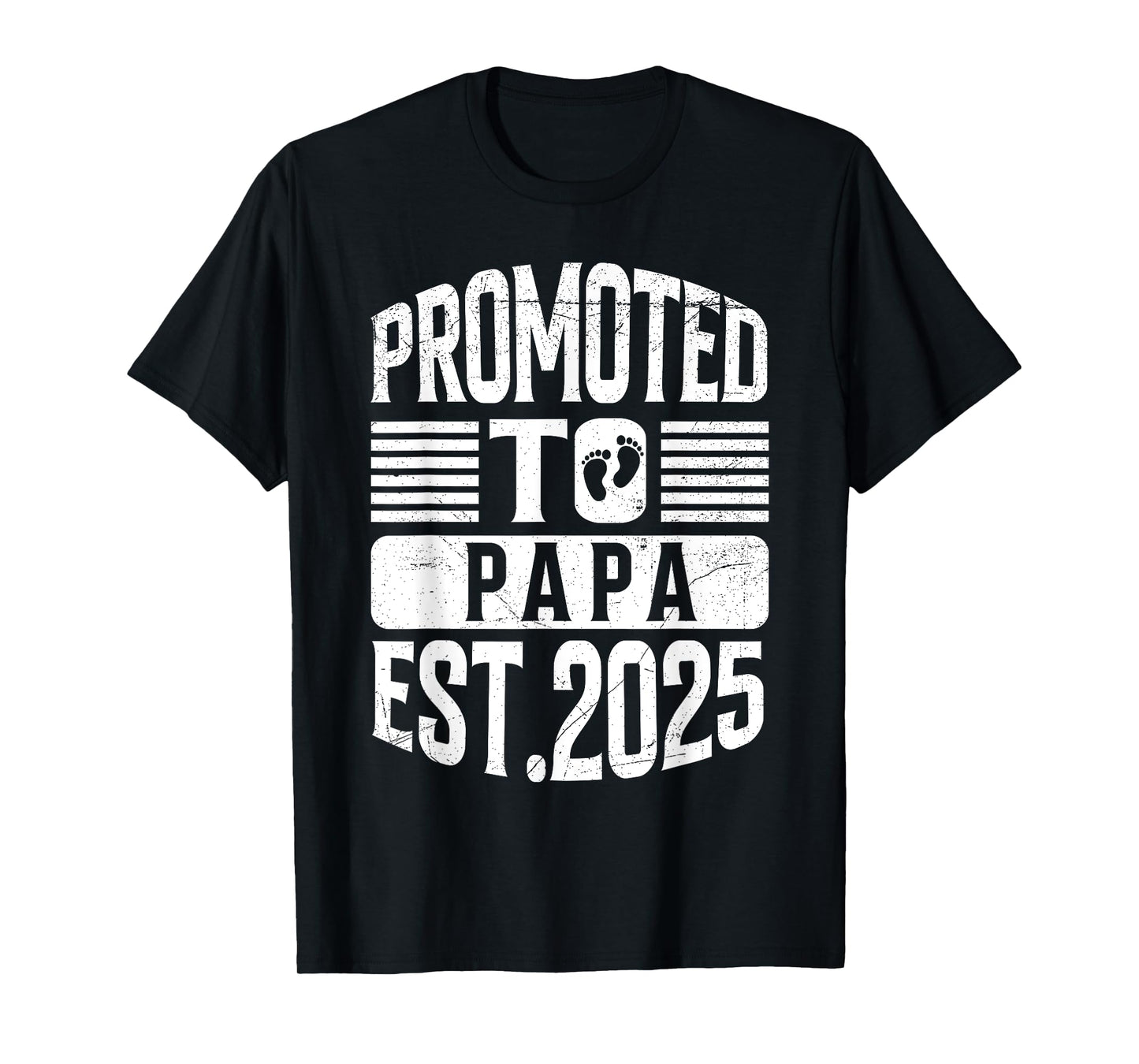Pregnancy Announcement Promoted to Papa Est. 2025 T-Shirt