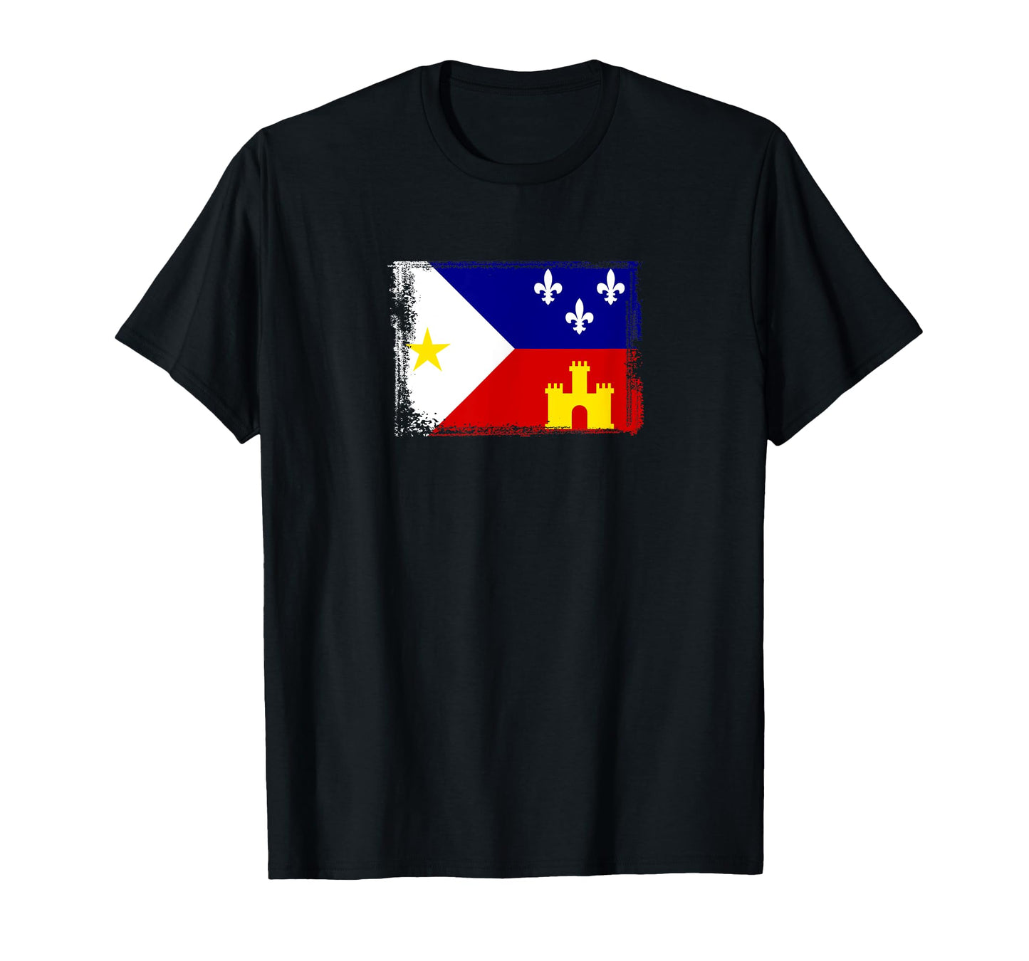 Louisiana Cajun Acadiana Flag T-Shirt