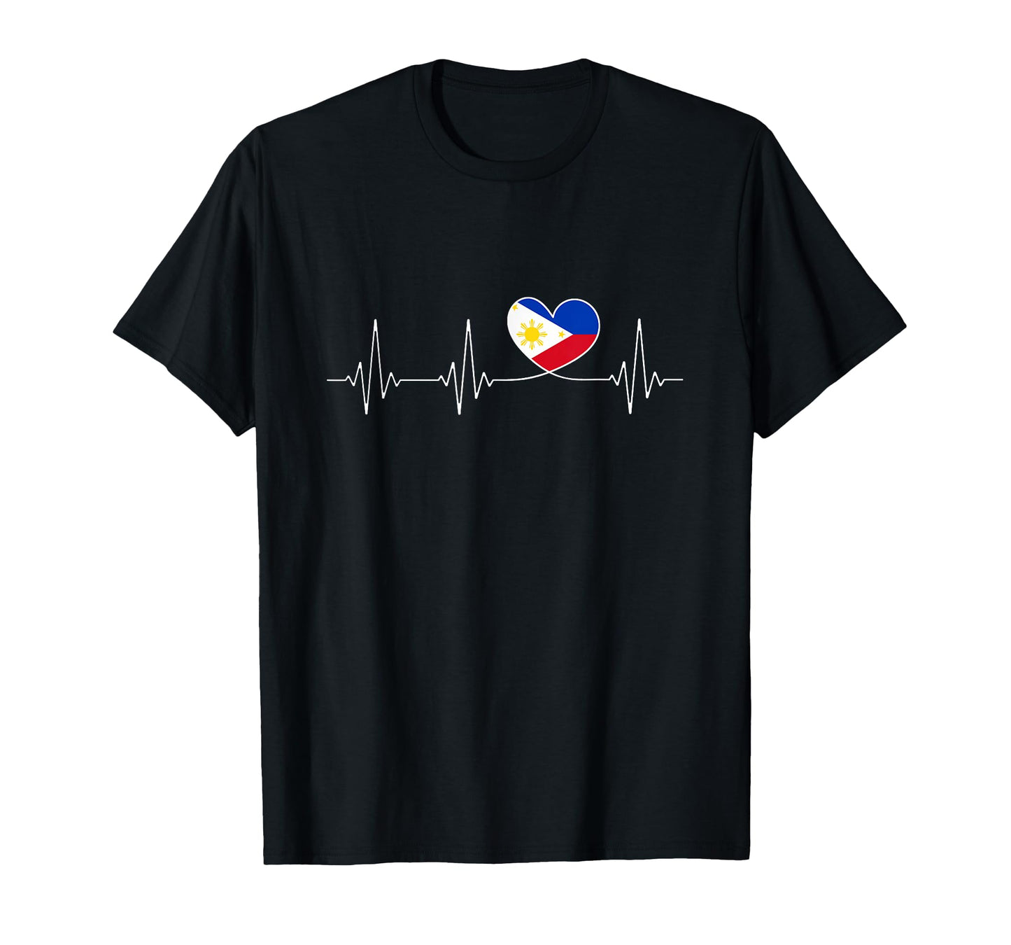 Philippines Love & Filipino Flag with Heart for Philippines T-Shirt