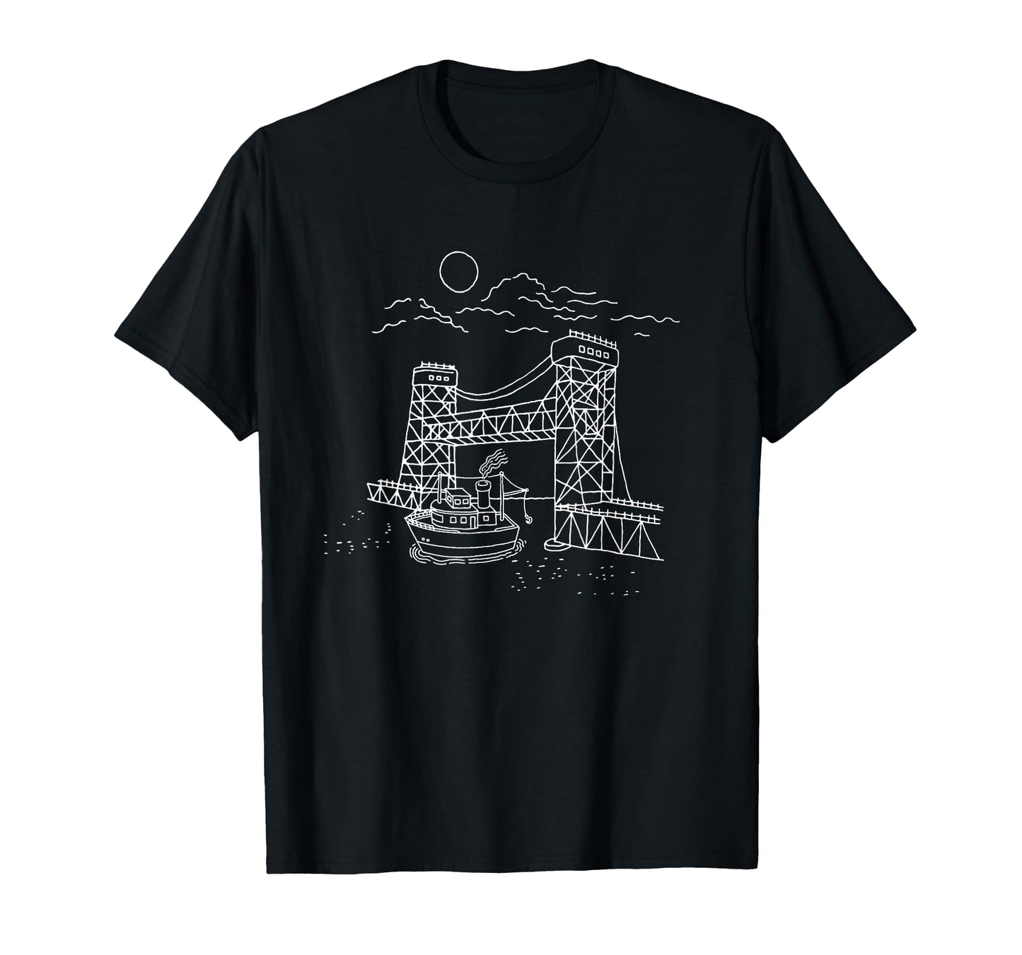 Portage Lake Lift Bridge Keweenaw Peninsula T-Shirt