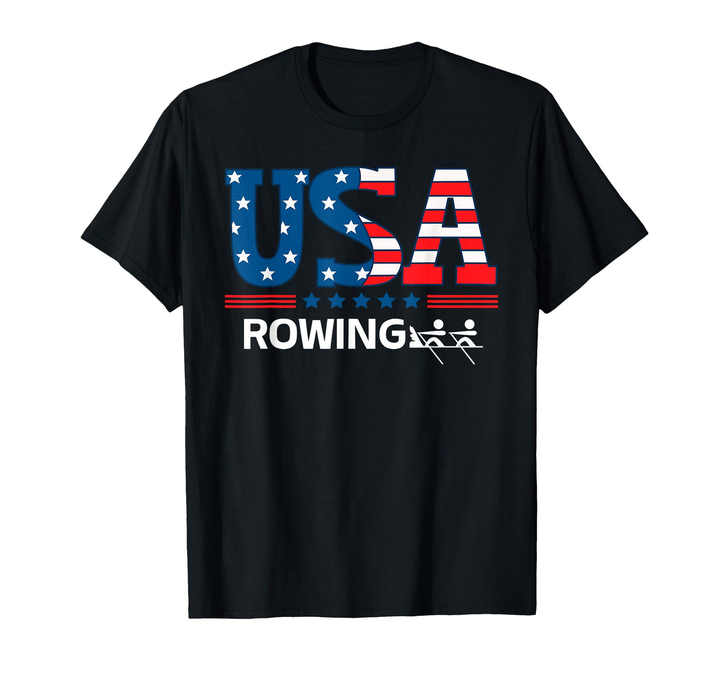 United States Flag Rowing USA Team Sport Rowing T-Shirt