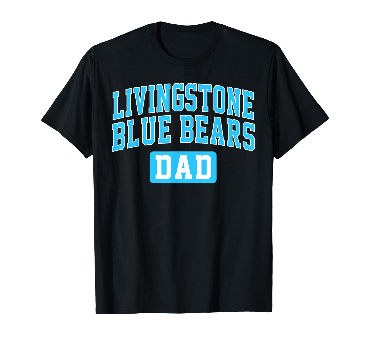 Livingstone College Blue Bears Dad Arch Vintage Design T-Shirt