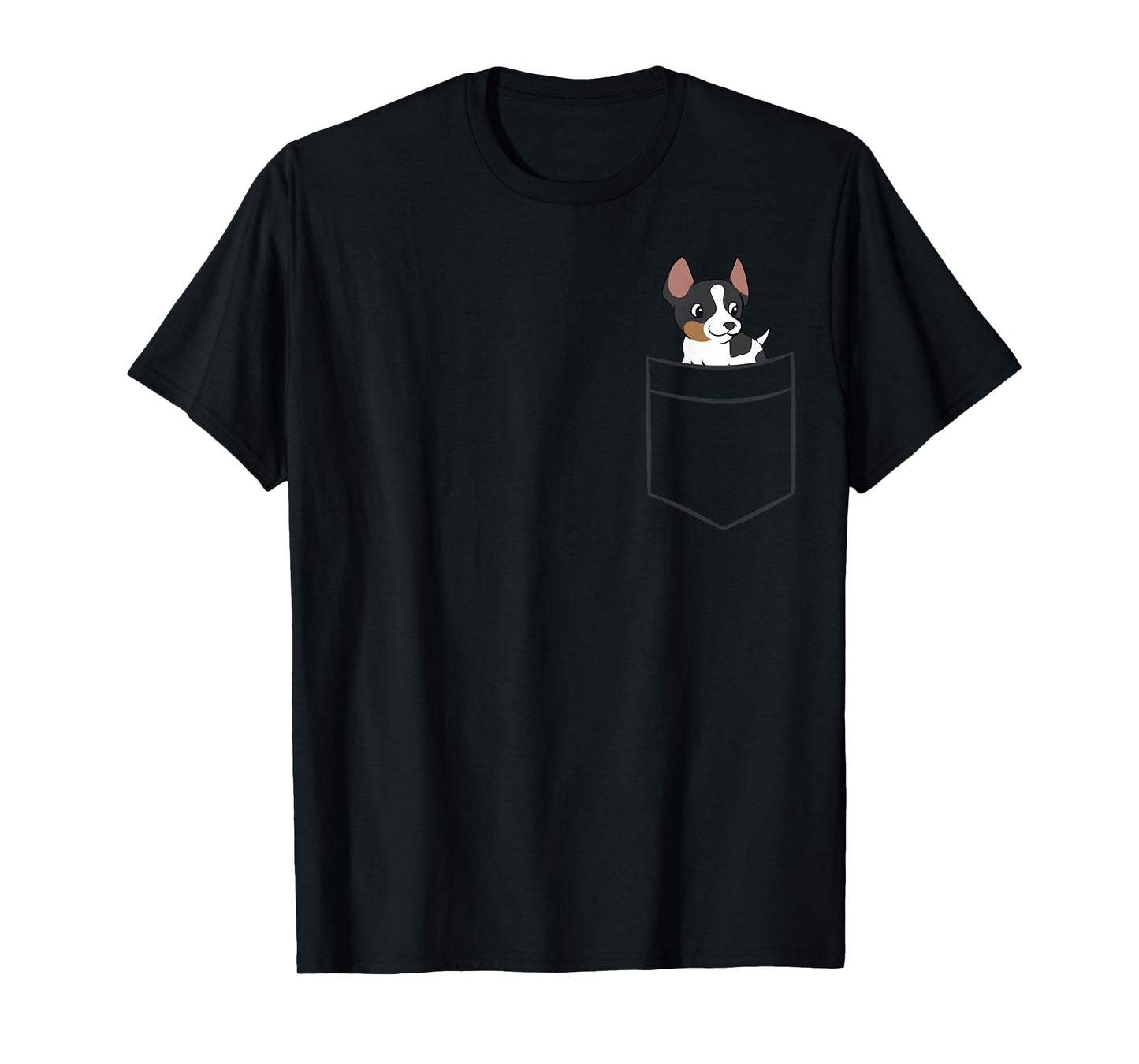 Rat Terrier Dog in Pocket Funny Rat Terrier T-Shirt