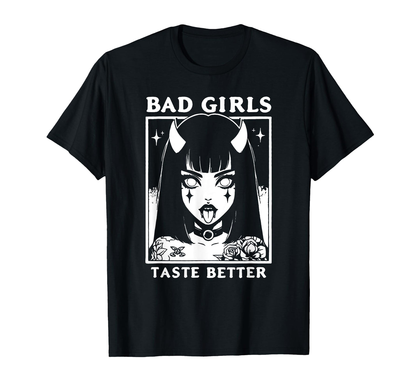 Vintage Bad Girls Taste Better Tattoos Lovers For Women T-Shirt