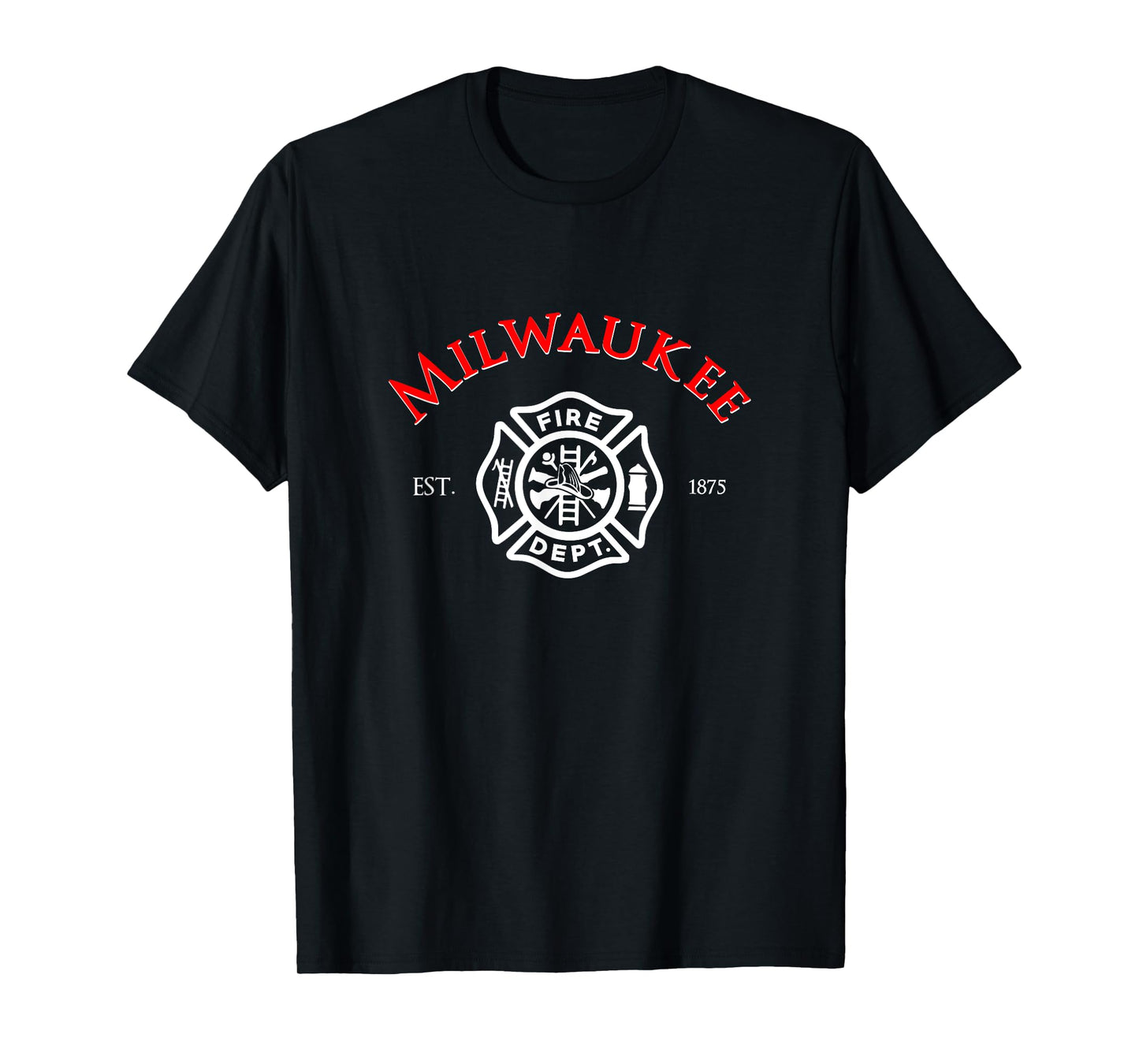 City of Milwaukee Fire Rescue Wisconsin Firefighter T-Shirt T-Shirt