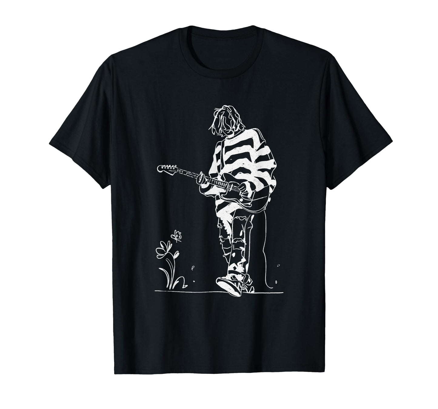 90s Grunge Legend Sketch Alternative Rock Guitarist Vocalist T-Shirt