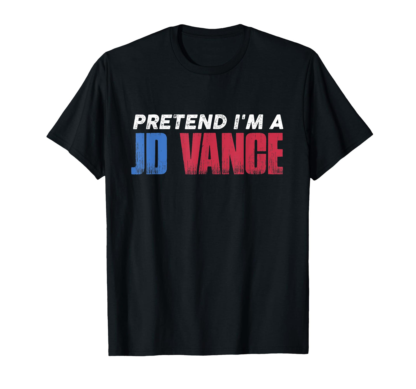 Pretend I'm JD Vance Funny Lazy Halloween Costume T-Shirt