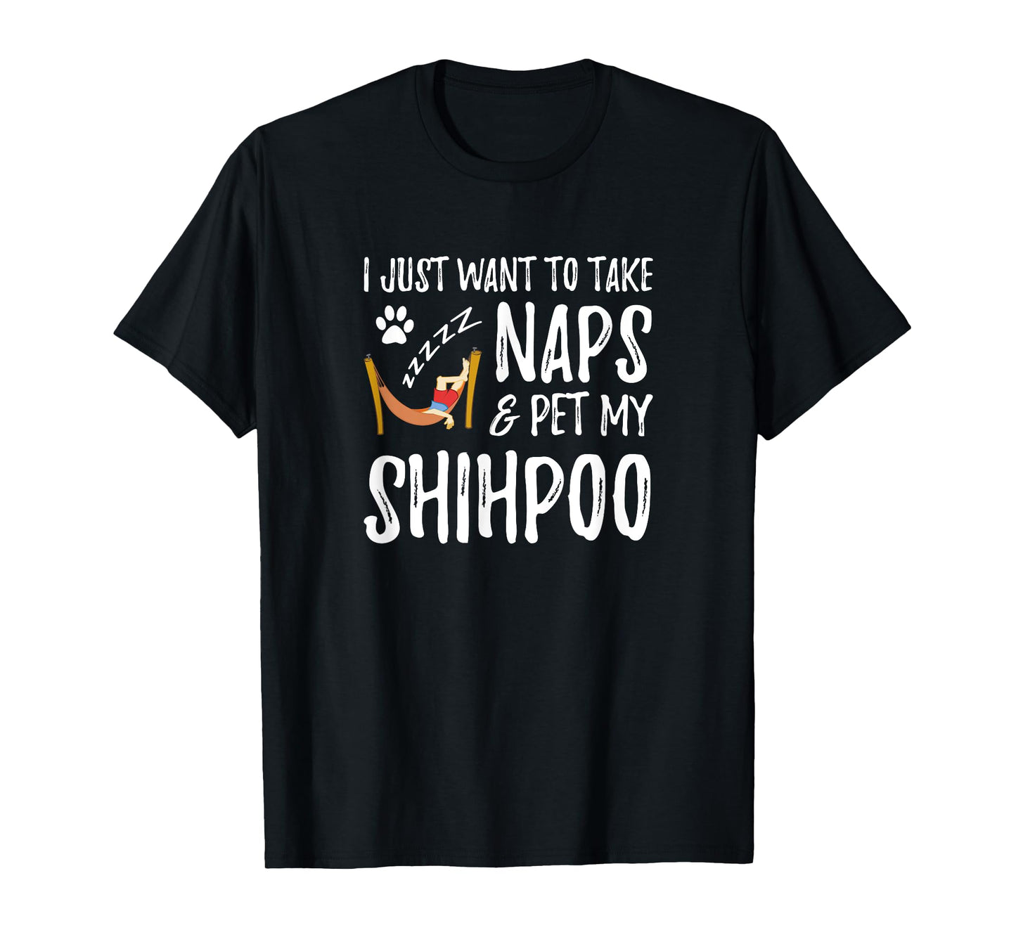 Shihpoo Mom Nap T-Shirt Funny Dog Mom Gift Idea T-Shirt for Men Women Kids