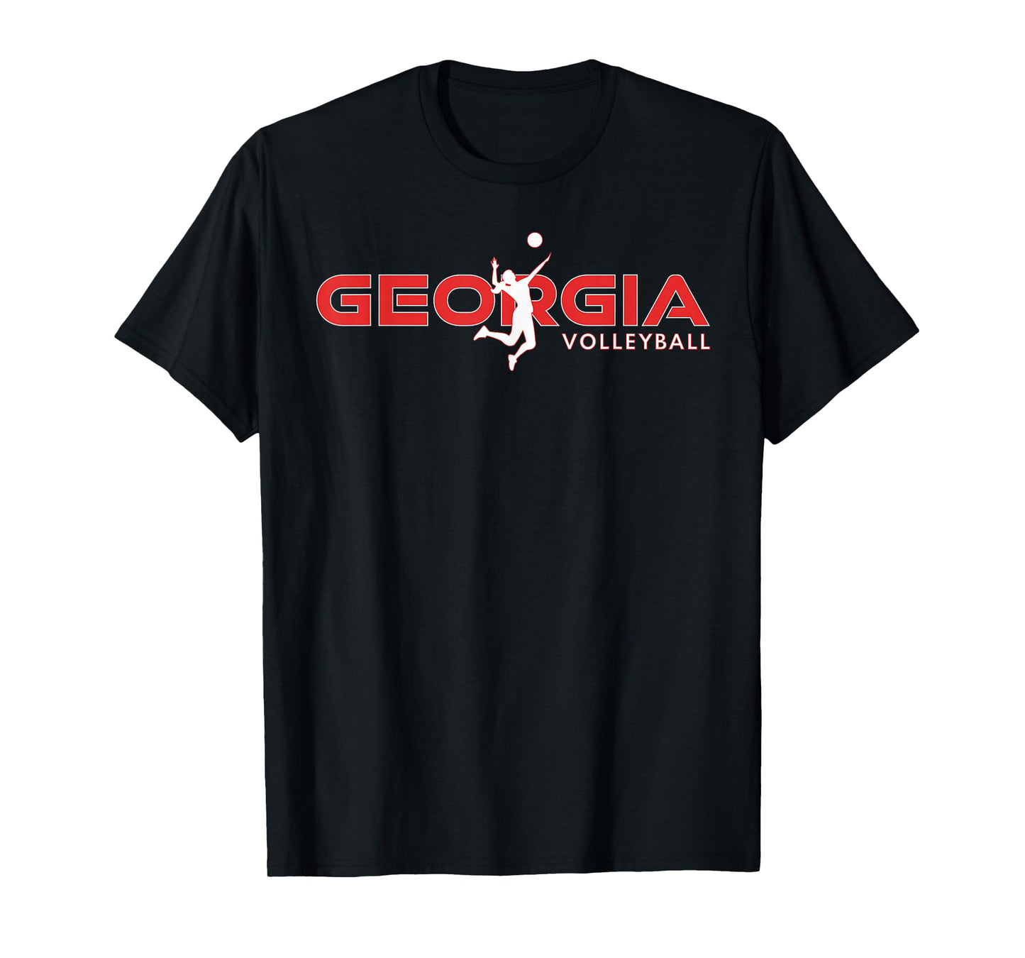 Court Game GA Girls Team Atlanta Georgia Volleyball Player T-Shirt
