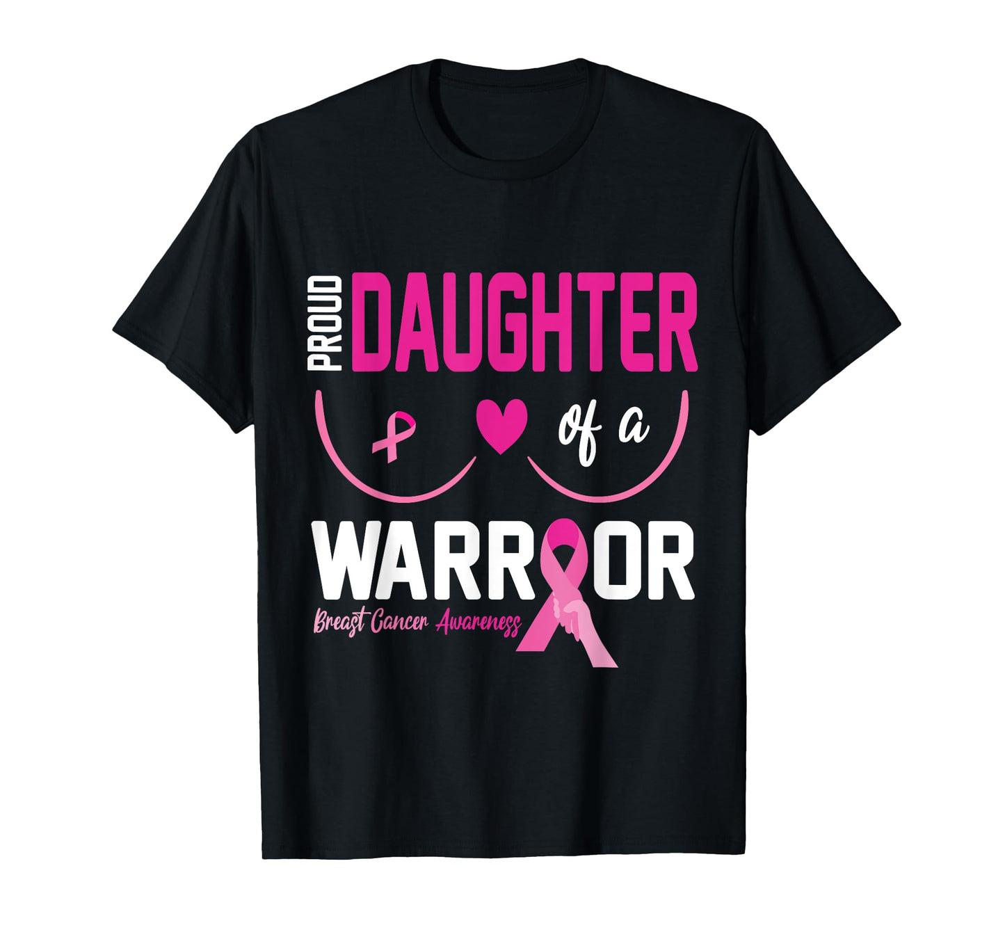 Proud Daughter Of A Breast Cancer Warrior Fight Together Win T-Shirt