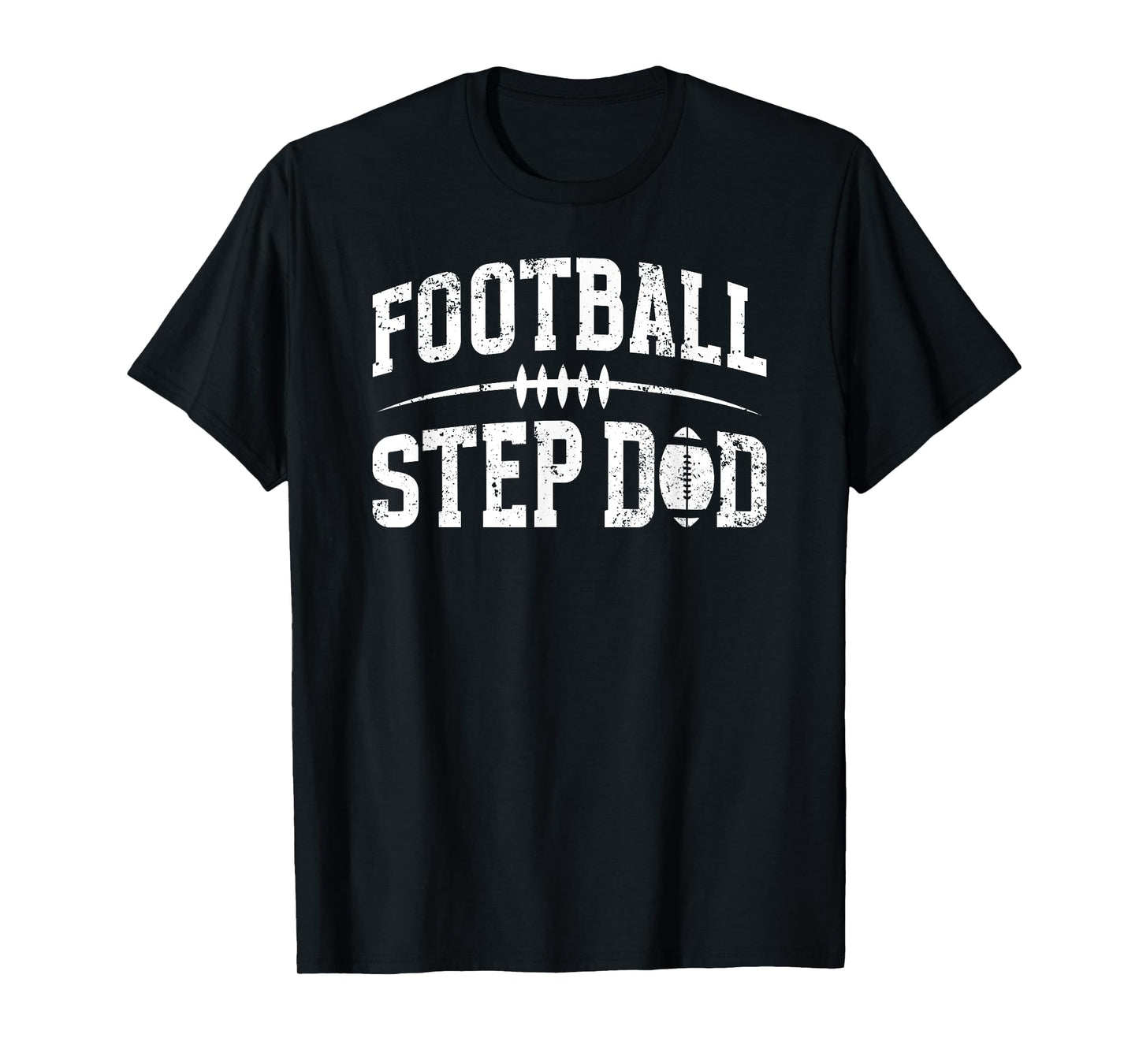 Football Step Dad Of A Football Player Stepfather T-Shirt
