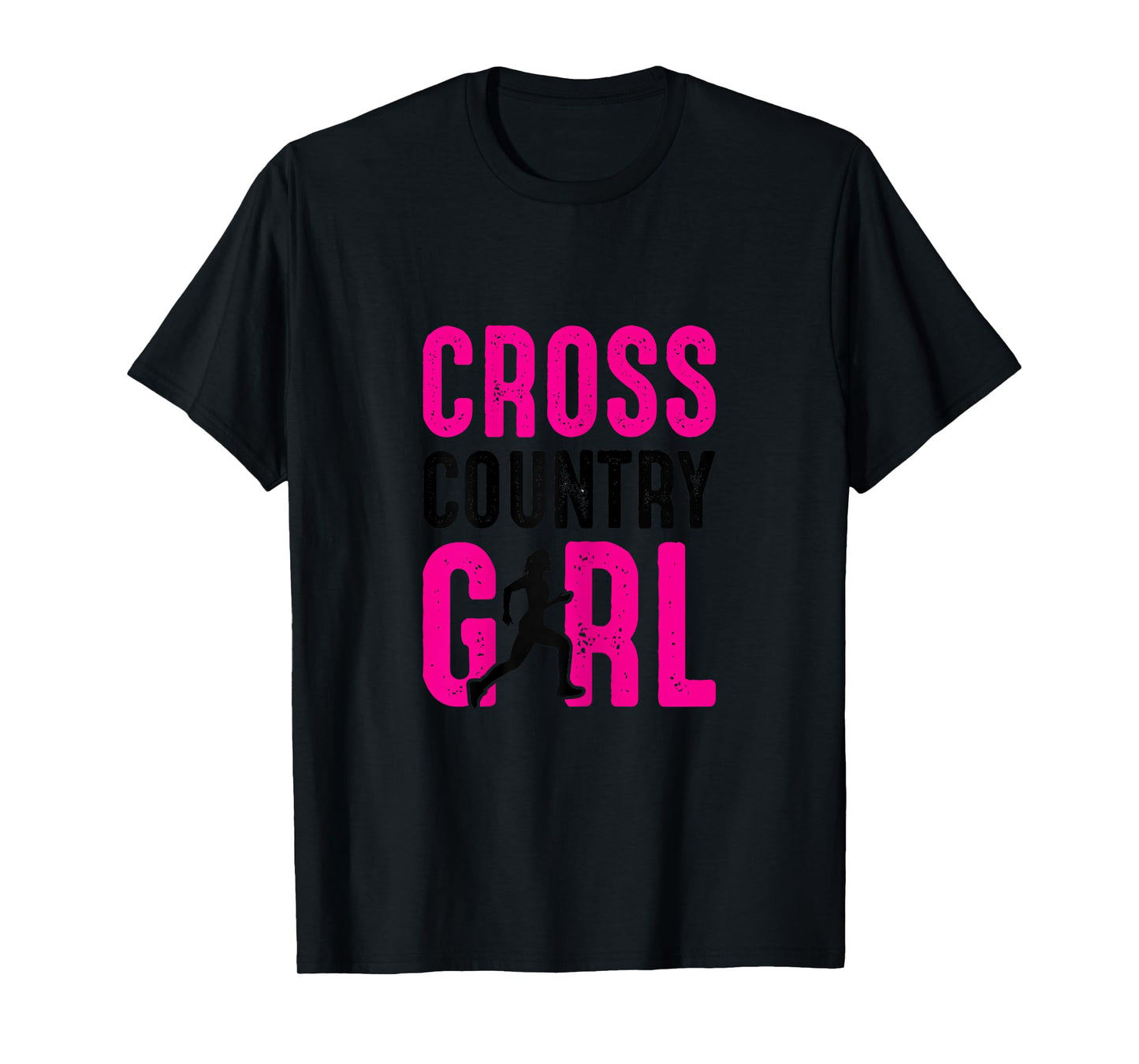 Cross Country Girl Running Jogging Marathon Cute XC Runner T-Shirt