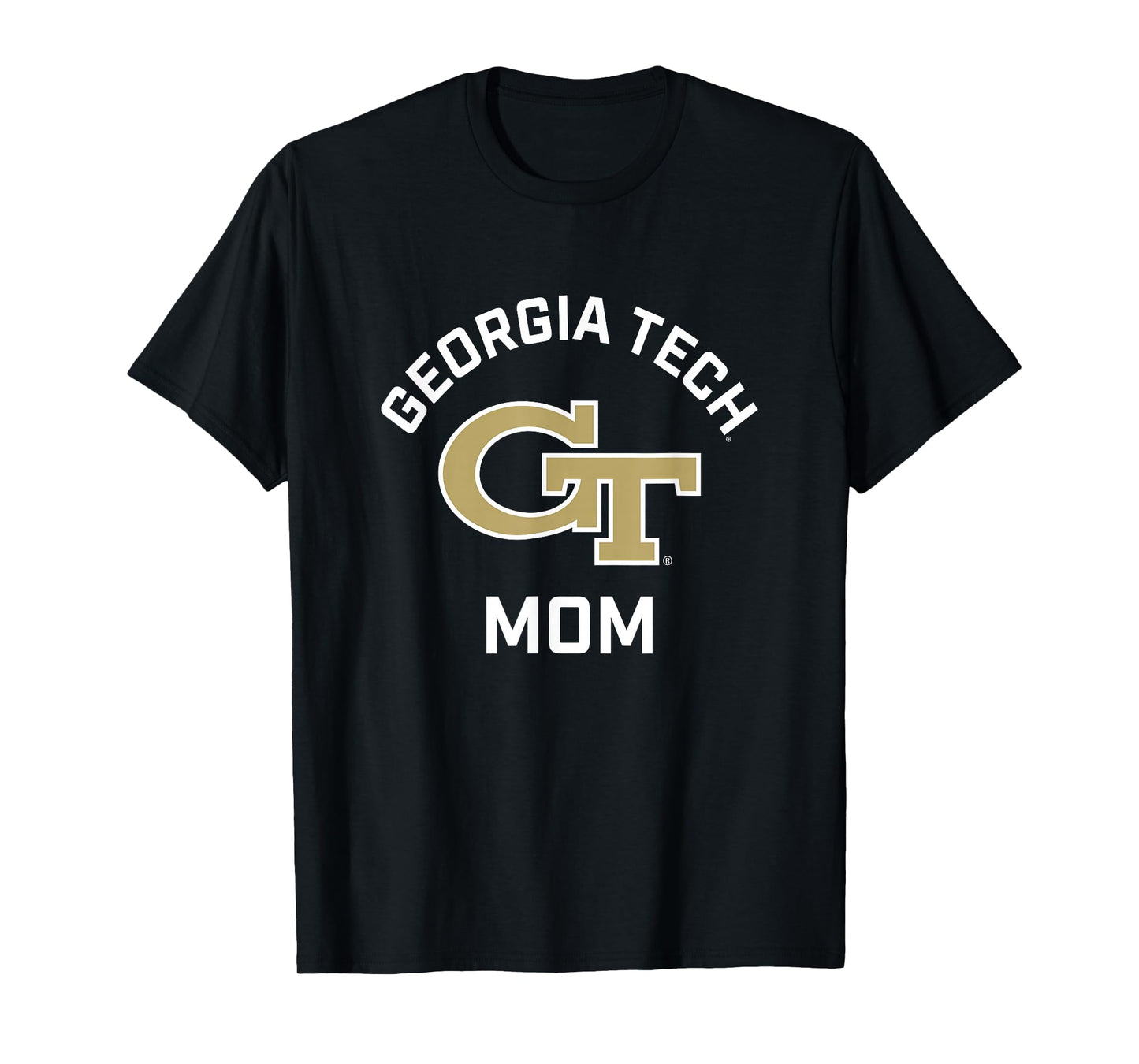 Georgia Tech Yellow Jackets Arched Mom T-Shirt