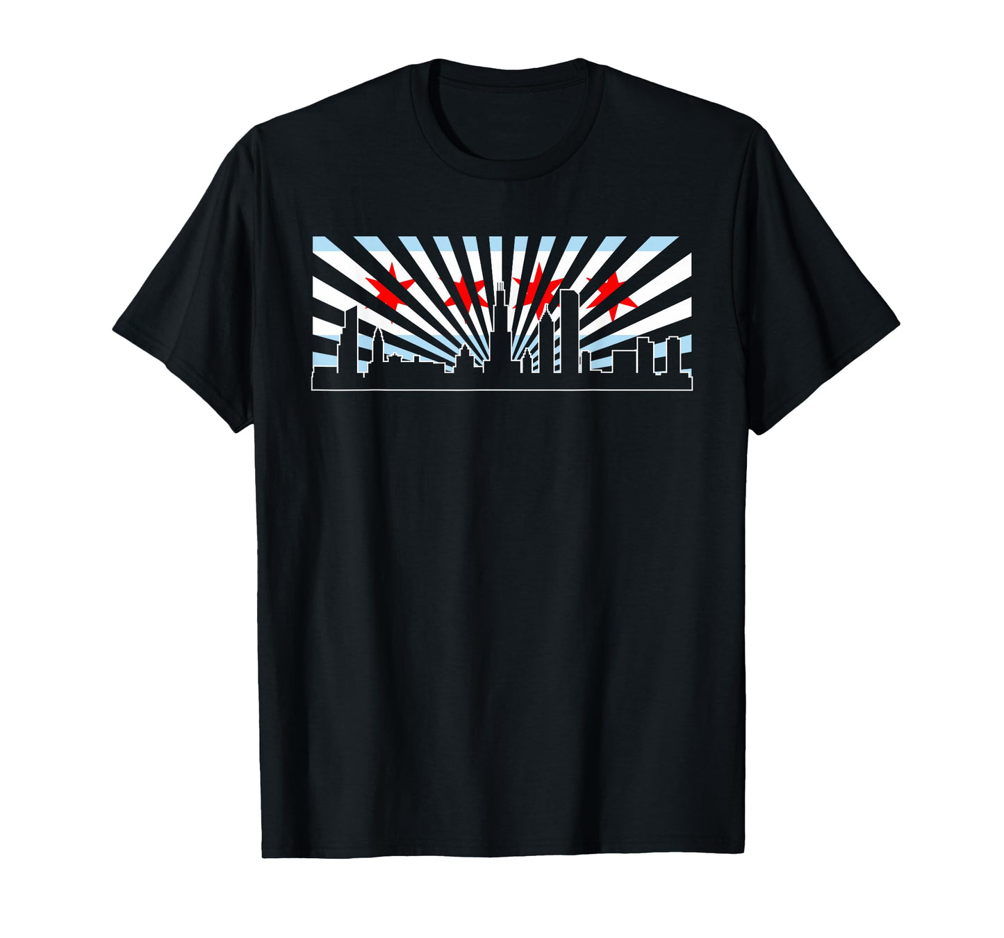 Chicago Flag Skyline Shirt | Know About Chicago T-shirt Gift T-Shirt