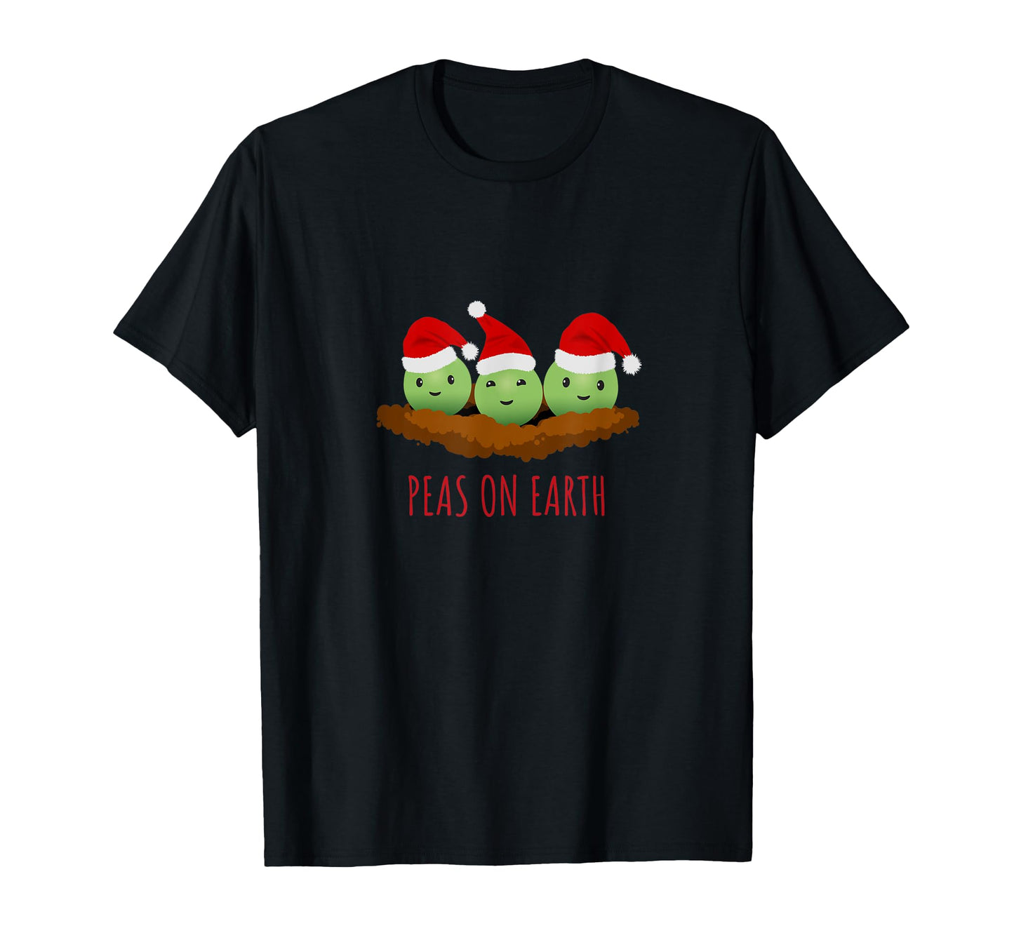 Funny Christmas Party Peas On Earth T-Shirt