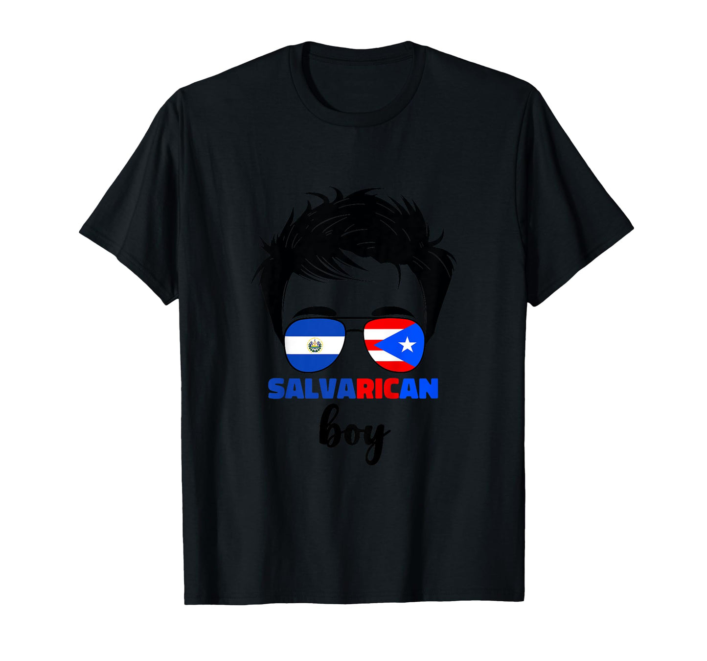Kids Half Salvadorian And Puerto Rican Rico El Salvador Baby Boys T-Shirt