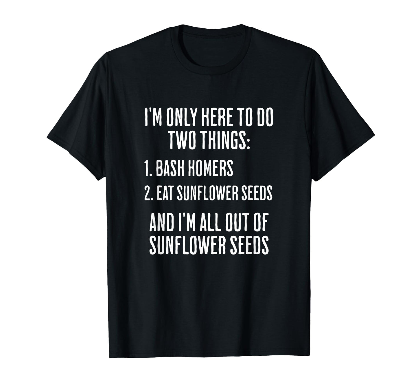 Funny Baseball Bash Homers Eat Seeds Player Fan Softball T-Shirt