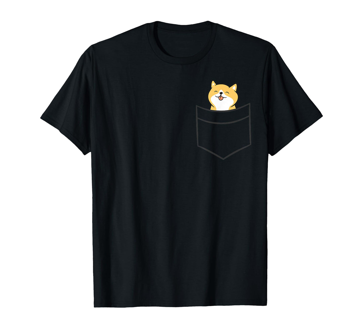 Shiba Inu In a Pocket Cute Pocket Shiba Inu T-Shirt