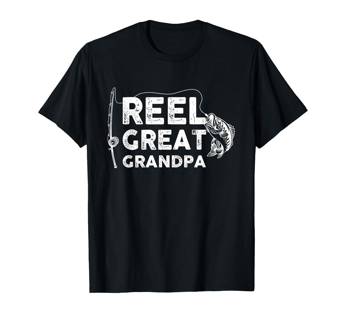 Reel Great Grandpa Fishing Daddy or Fisherman Grandpa T-Shirt