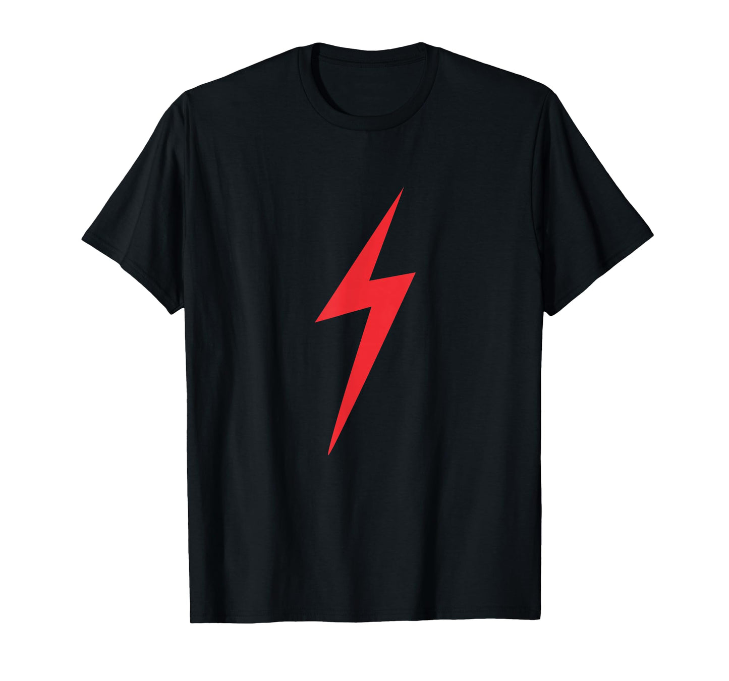 Red Lightning Electric Bolt Storm Graphic T-Shirt