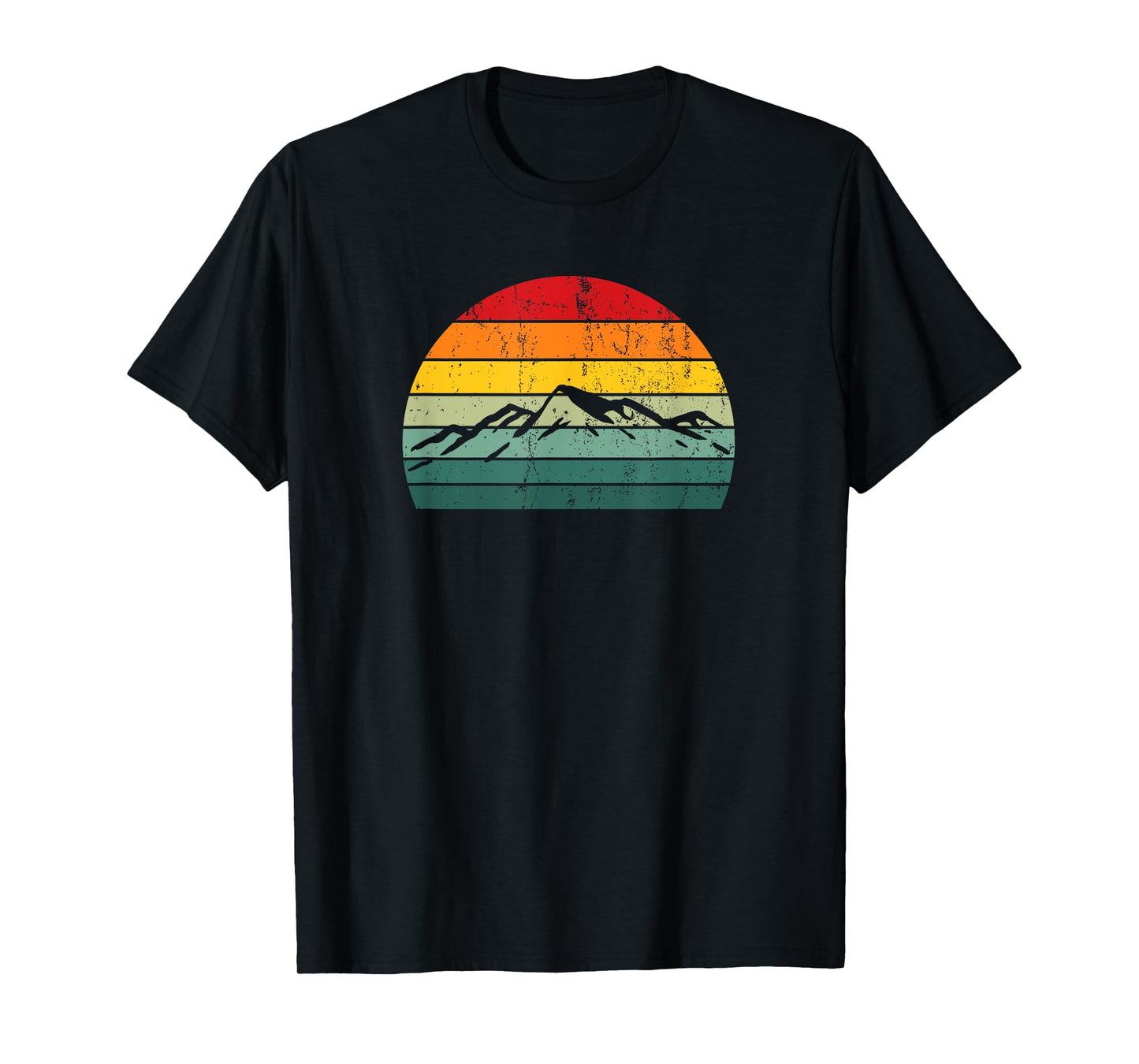 Sunset Mountain Hiking Camping Camper Nature Outdoors T-Shirt