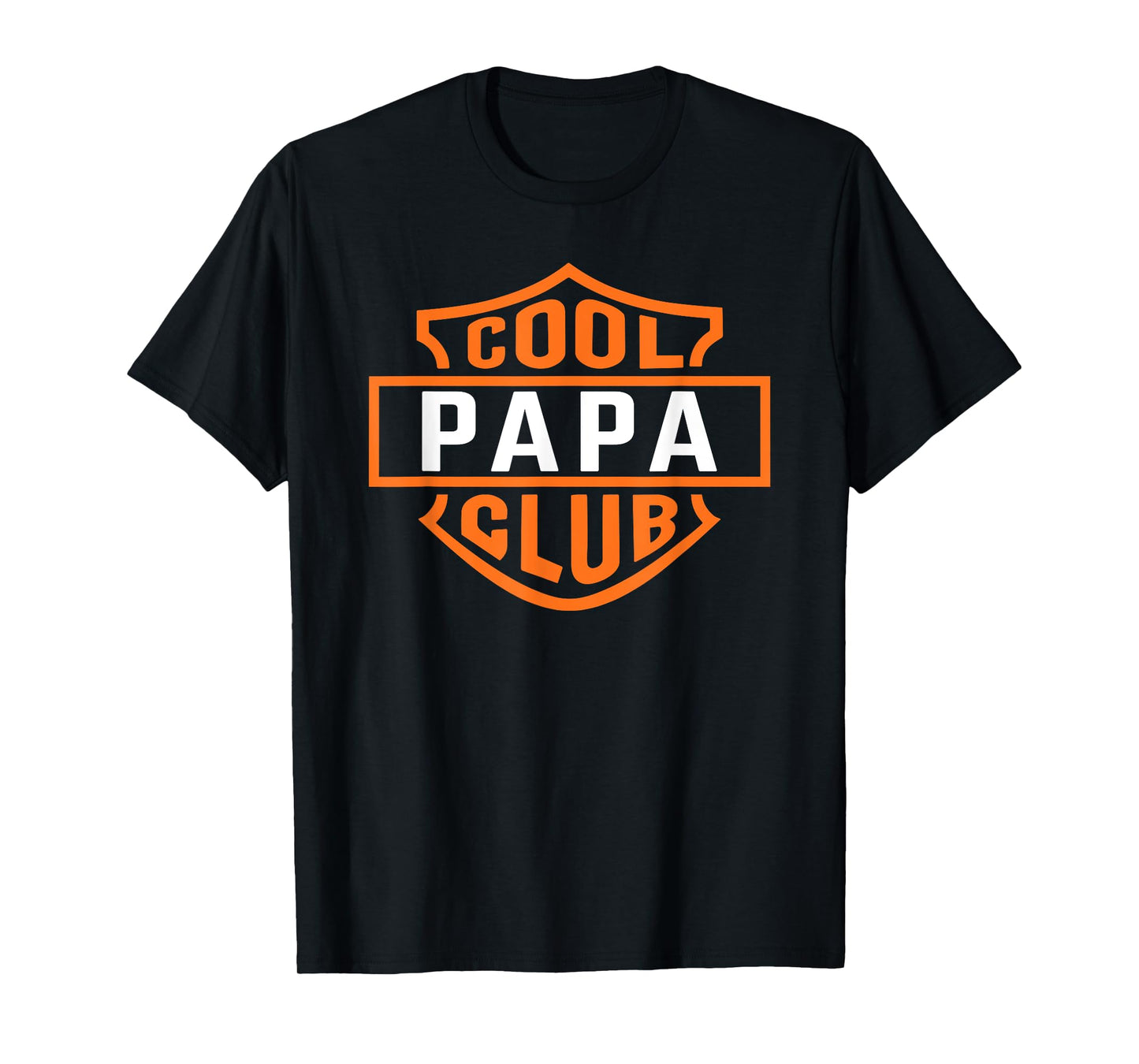 Retro Cool Papa Club Funny Daddy Mens Father's Day T-Shirt