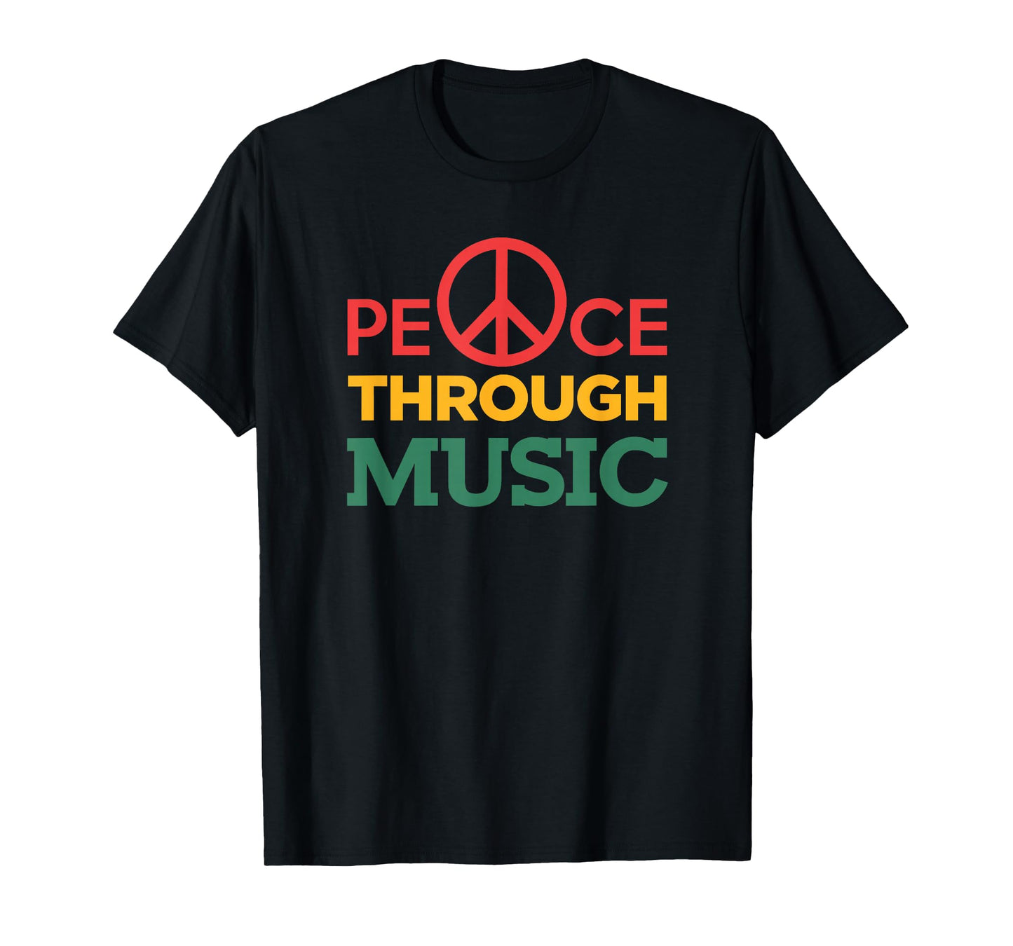Peace Through Music Musicians Gifts T-Shirt T-Shirt