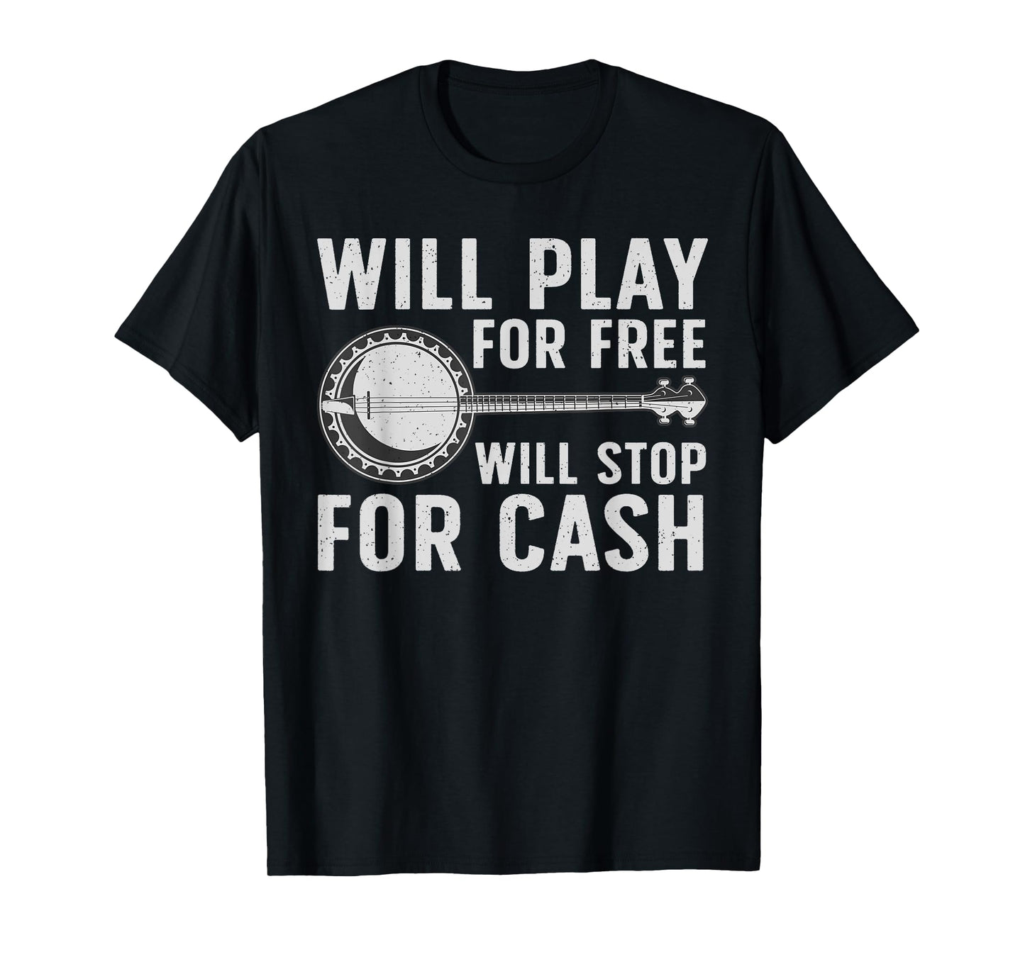 Funny Banjo Art For Men Women Banjo Musical Instrument Lover T-Shirt