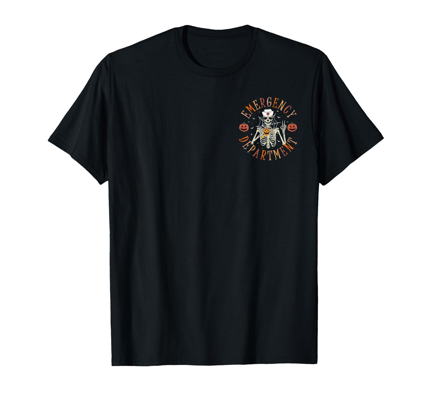 Emergency Department Skeleton ER Nurse Halloween T-Shirt