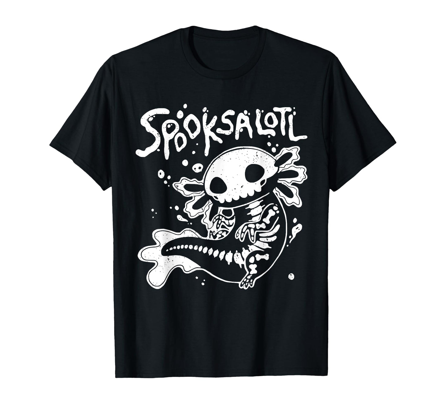Halloween Cute Skeleton Spooksalotl Halloween Axolotl T-Shirt