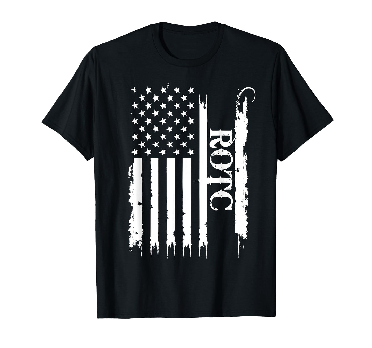 ROTC United States Distressed w US Flag T-Shirt