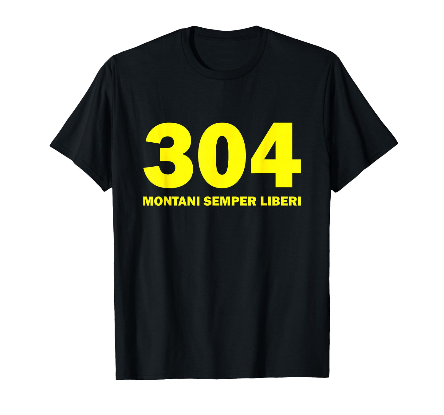 304 Montani Semper Liberi West Virginia T-shirt Blue Gold T-Shirt