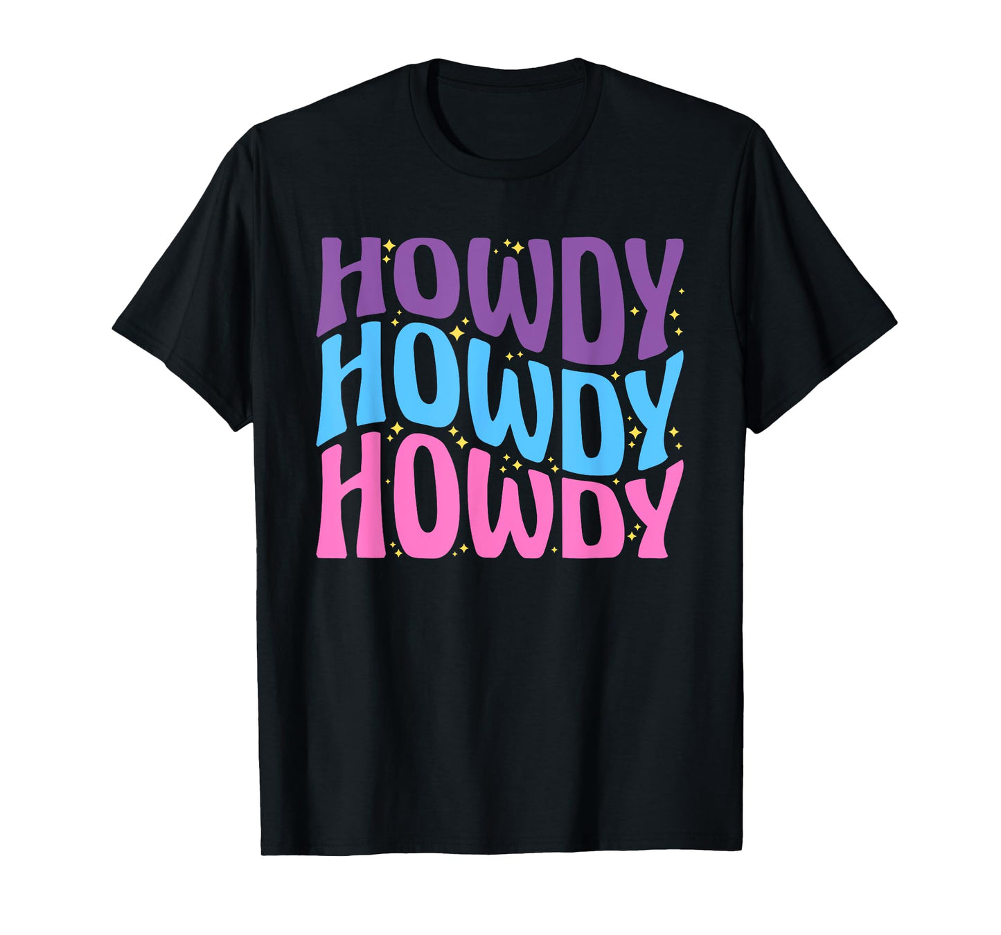 Howdy Cute Farming lettering Cowboy Girl T-Shirt
