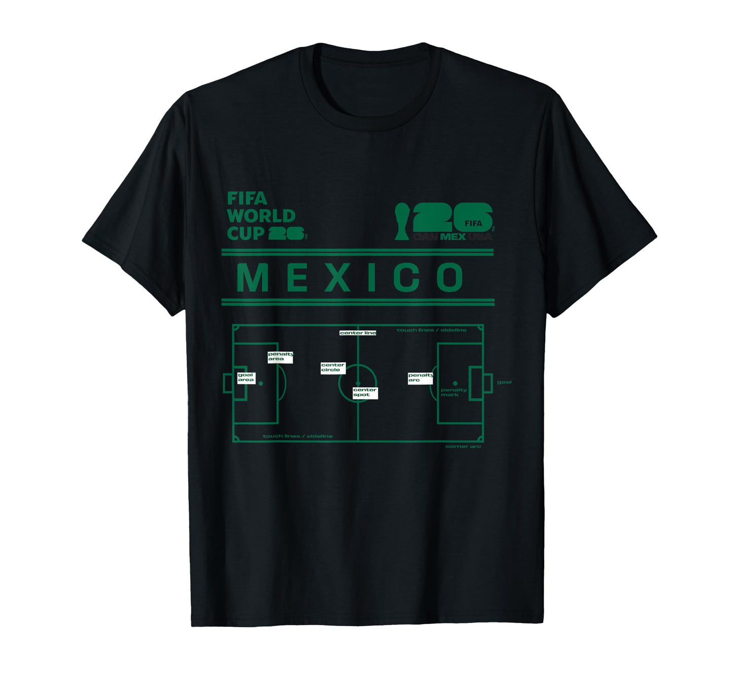 FIFA WORLD CUP26 Mexico Host Country Pitch T-Shirt
