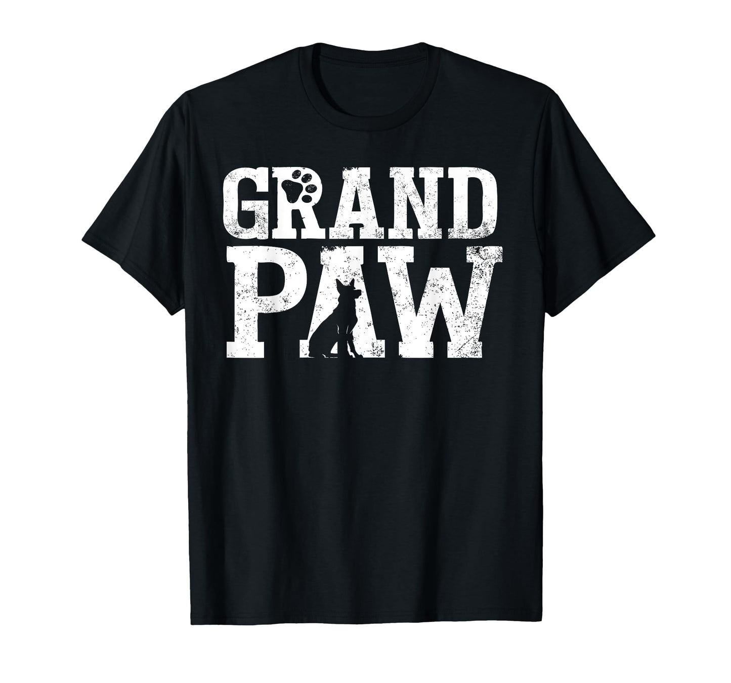 German Shepherd Grand Paw Grandpaw T Shirt Dog Lover Grandpa T-Shirt