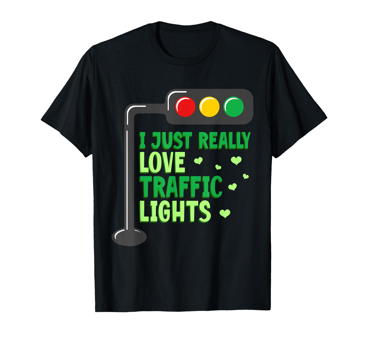 Halloween Traffic Light I Just Really Love Traffic Lights T-Shirt