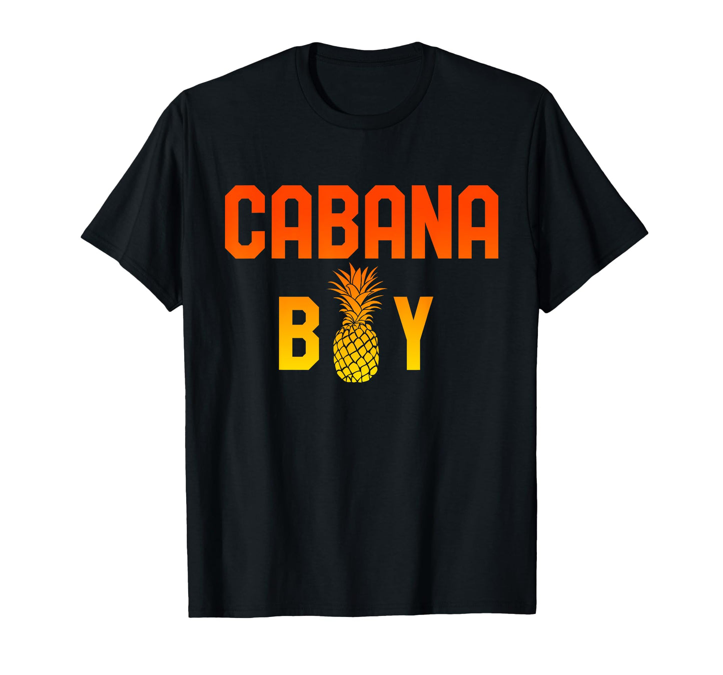 Cabana Boy T-Shirt Funny Pool Boy Beach Retro Pineapple Tee