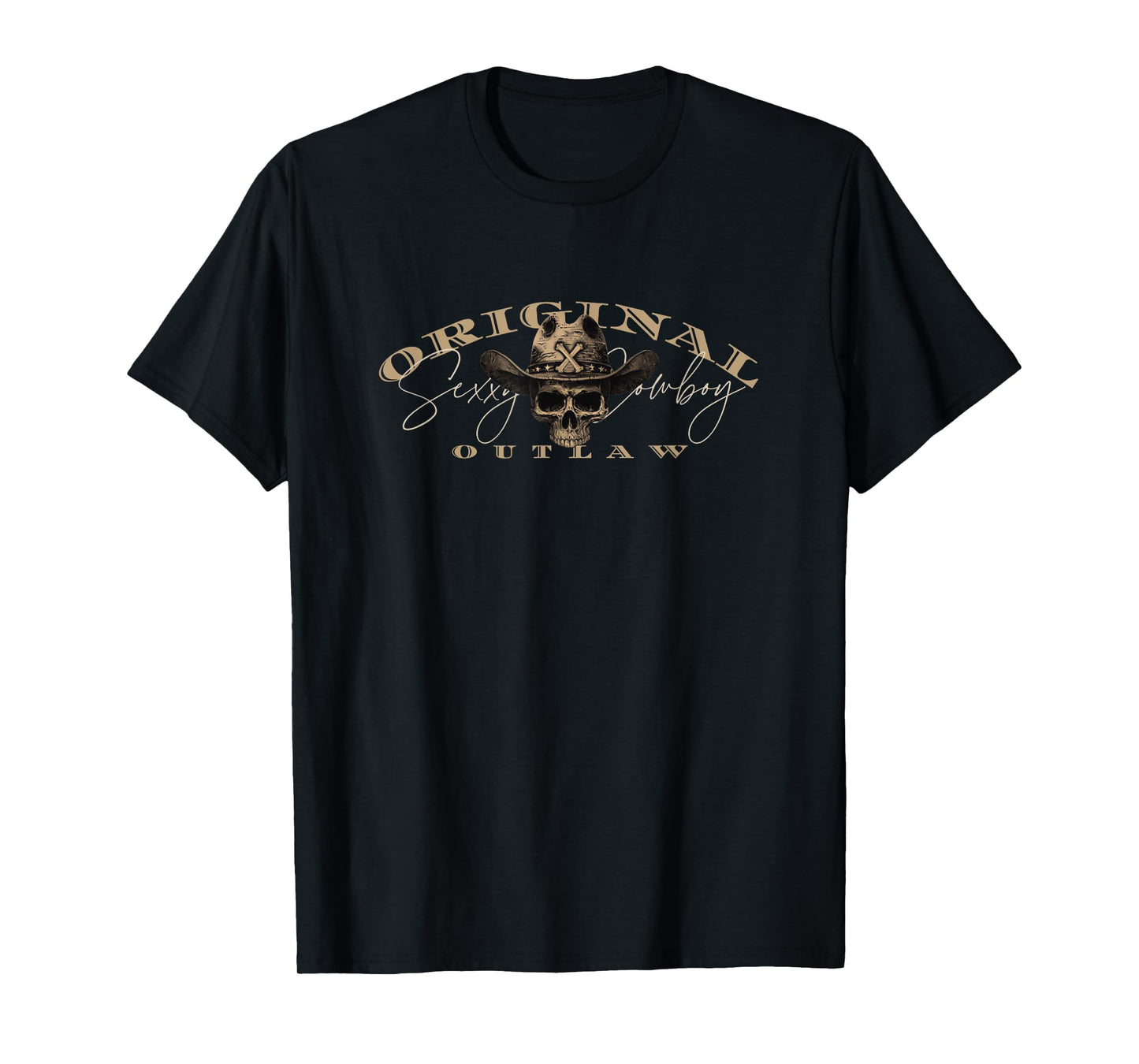 Original Outlaw Cowboy for Men Women Country Concert Casual T-Shirt