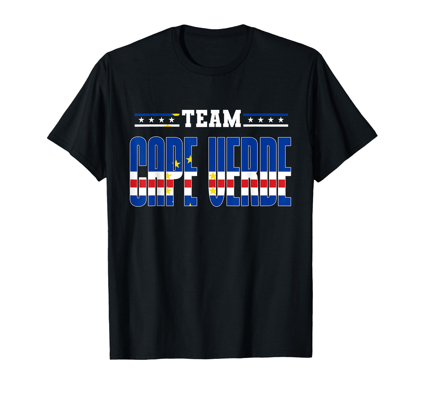 Patriotic Cape Verdean Flag Team Cape Verde T-Shirt