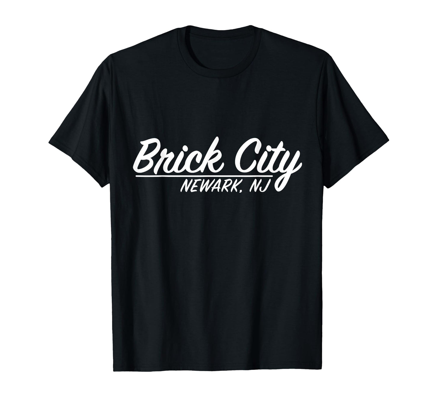 Brick City Newark NJ City New Jersey hometown Retro Script T-Shirt