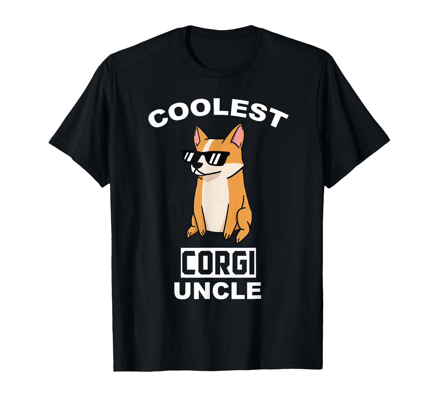 Coolest Corgi Uncle Funny Dog Men Women T-Shirt