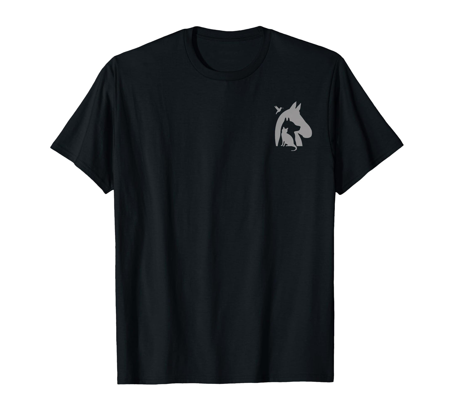 San Diego Humane Society I Want All The Dogs T-Shirt - Kids Unisex-Adults Black Crew Neck Classic Fit Short Sleeve Dog-Themed T-Shirt - Small